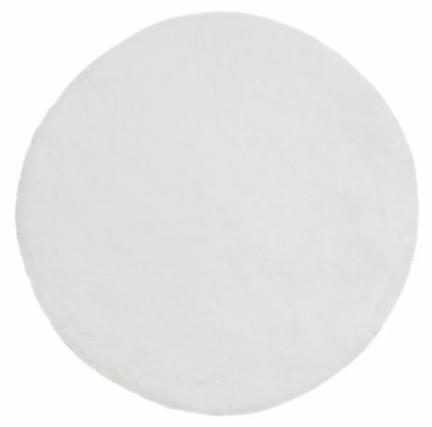 Runda mattor - Cloud Super Soft (vit)
