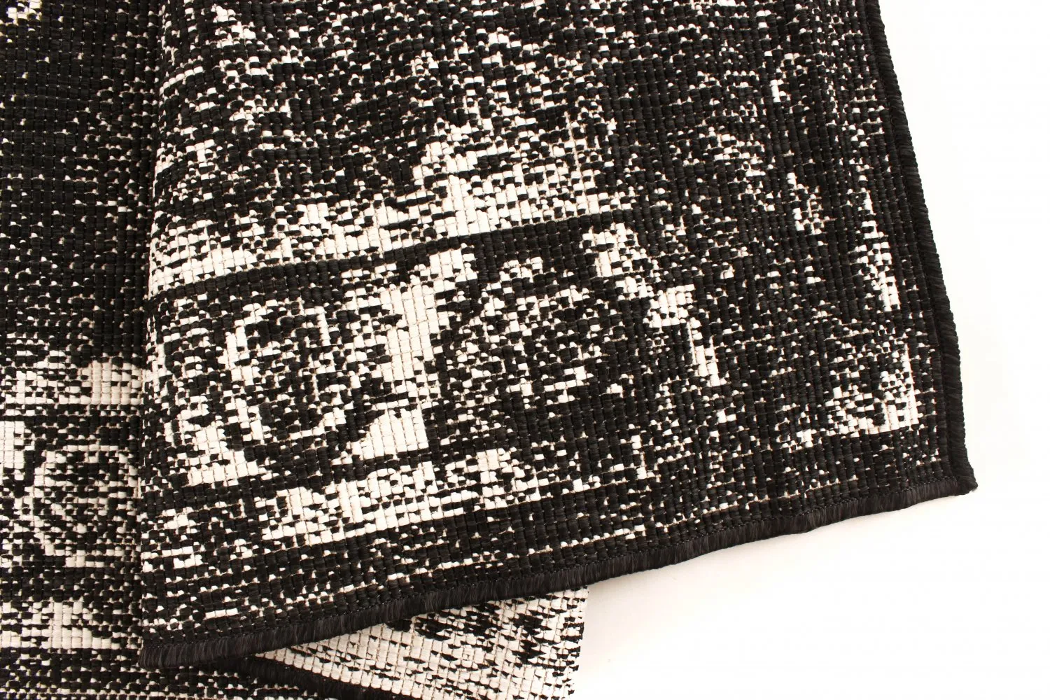 Inomhus- utomhusmatta - Brussels Weave (svart)