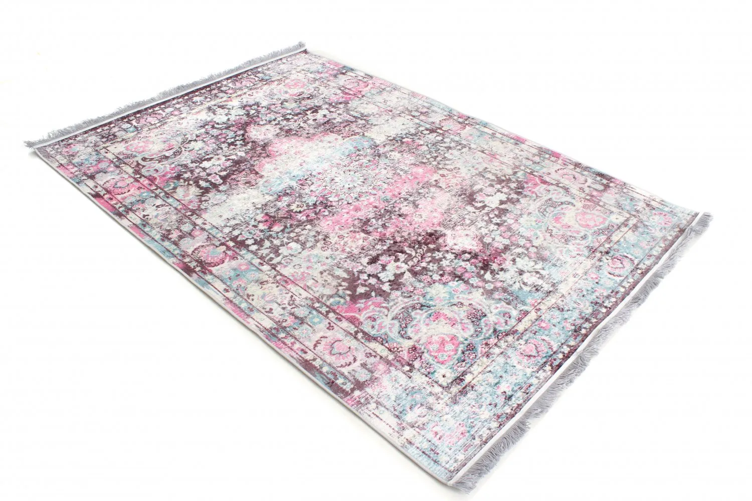 Rund matta - Jedaida (rosa/multi)