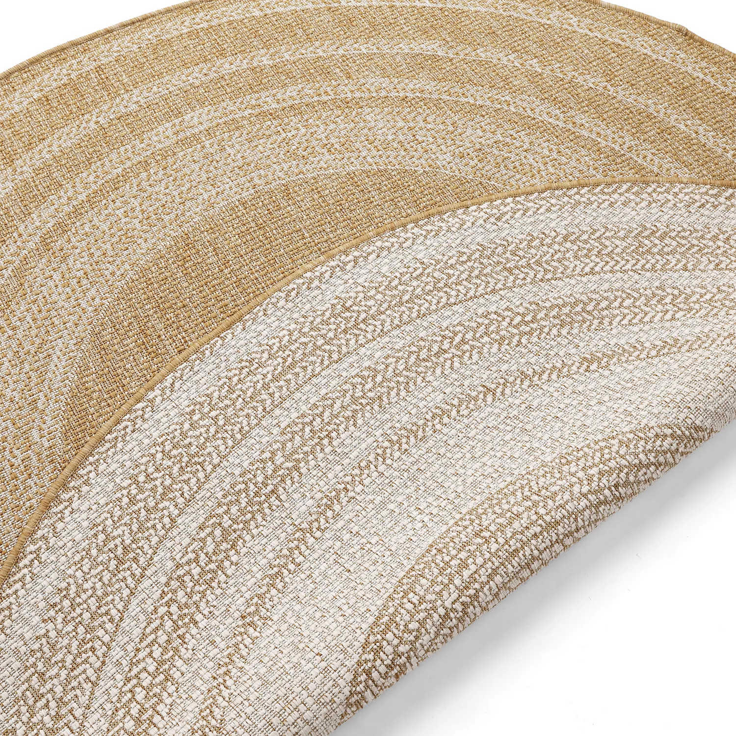 Rund matta - Indoor/Outdoor Angus (natur)