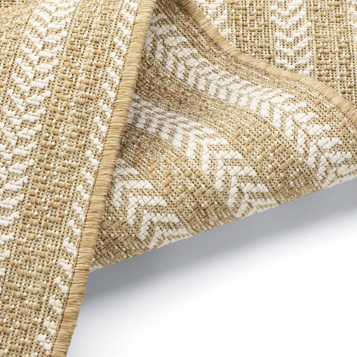 Oval matta - Indoor/outdoor Leander (natur)
