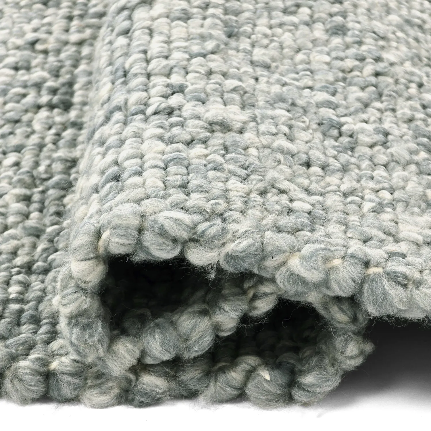 Inomhus/utomhusmatta - Milford Wool Look (ljusblå)