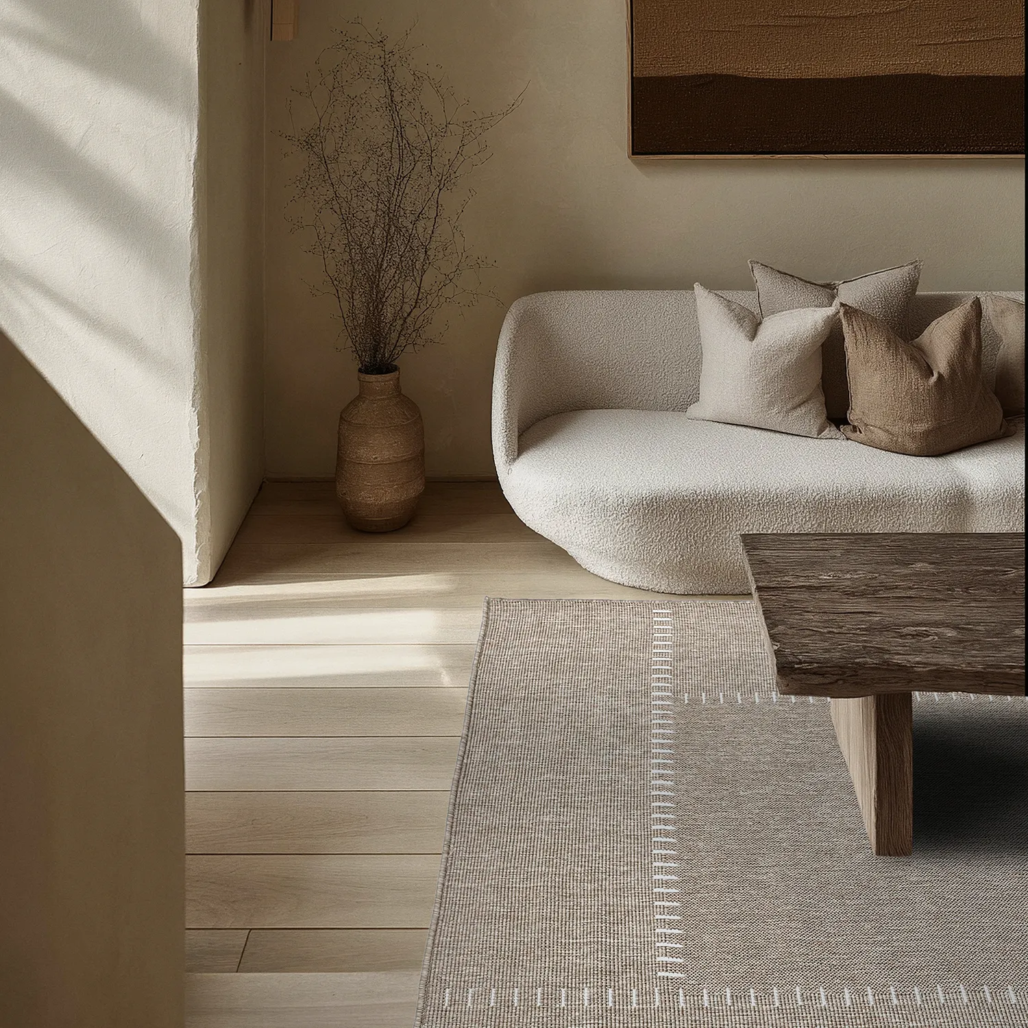 Inomhus- utomhusmatta - Rhea (beige)