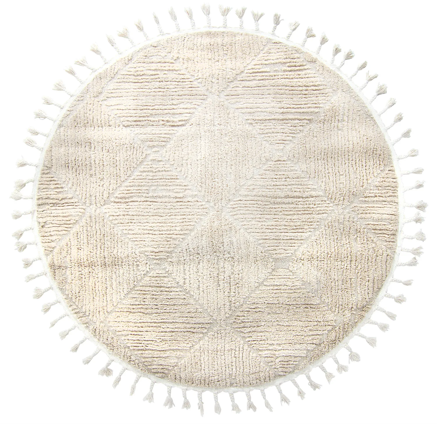Rund matta - Dallas (beige)