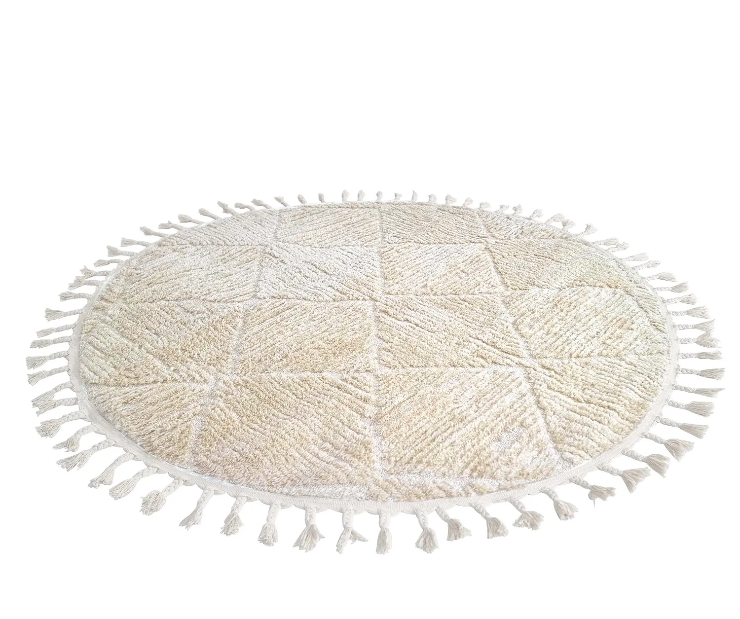Rund matta - Dallas (beige)