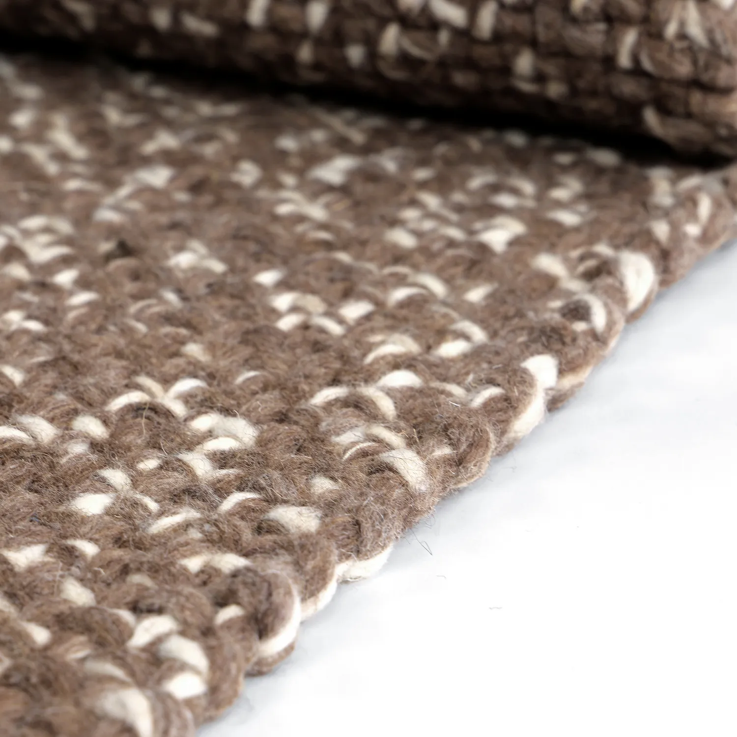 Inomhus/utomhusmatta - Orta Wool Look (brun)