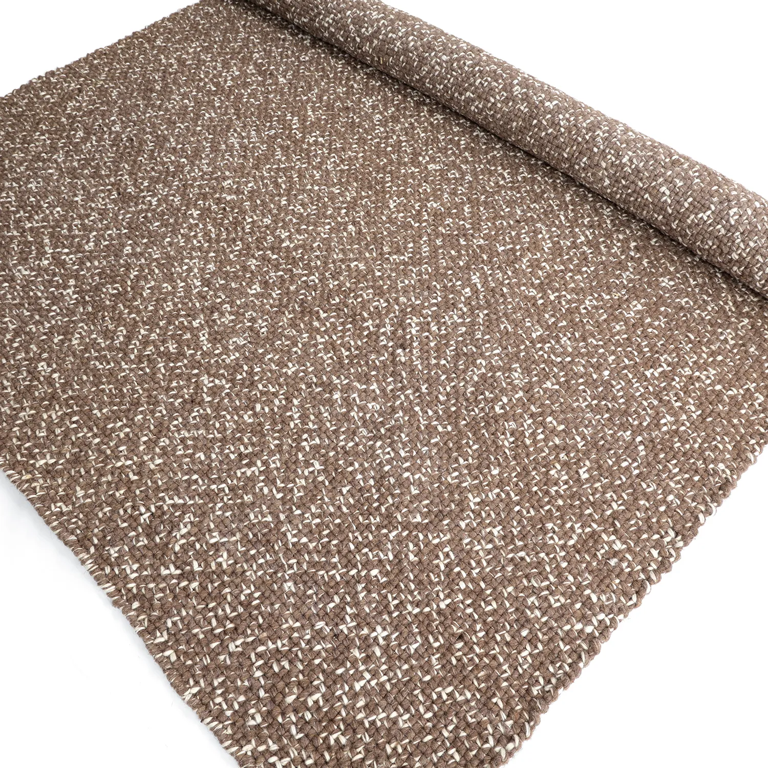 Inomhus/utomhusmatta - Orta Wool Look (brun)