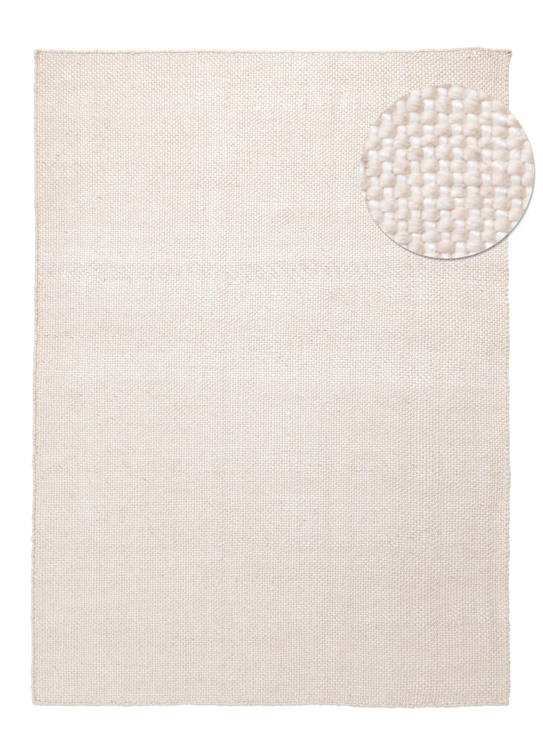 Inomhus/utomhusmatta - Orta Wool Look (creme)