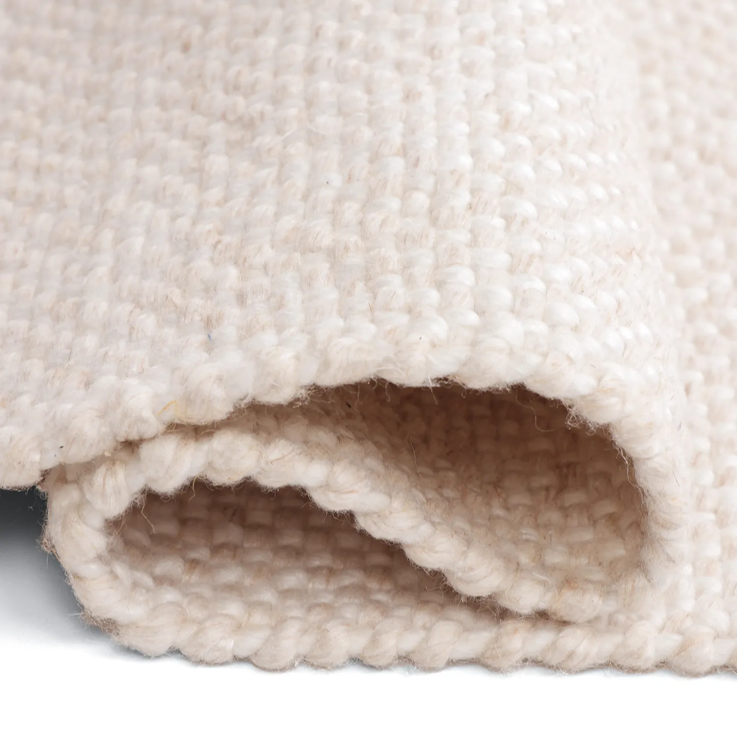 Inomhus/utomhusmatta - Orta Wool Look (creme)