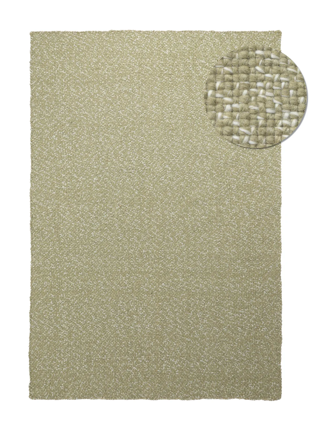 Inomhus/utomhusmatta - Orta Wool Look (mossgrön)