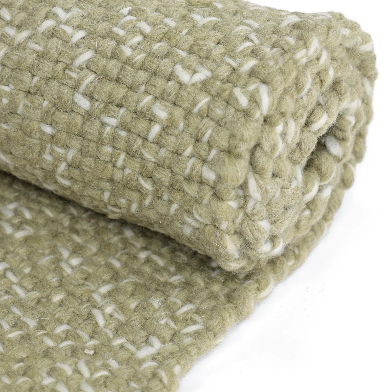 Inomhus/utomhusmatta - Orta Wool Look (mossgrön)