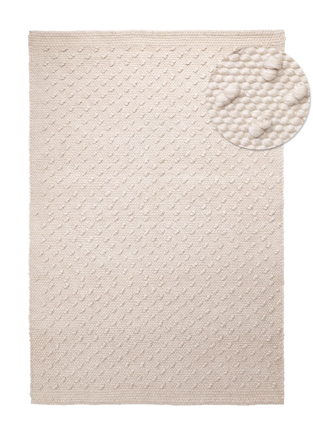 Inomhus/utomhusmatta - Todi Wool Look (creme)