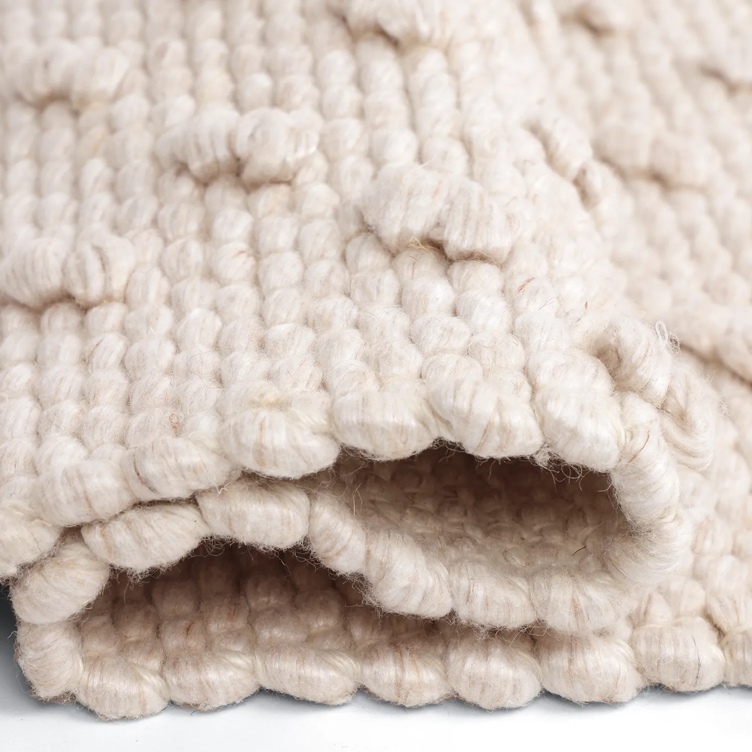 Inomhus/utomhusmatta - Todi Wool Look (creme)
