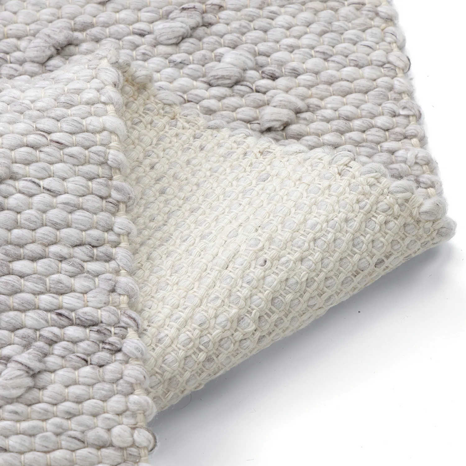 Inomhus/utomhusmatta - Todi Wool Look (grå/beige)