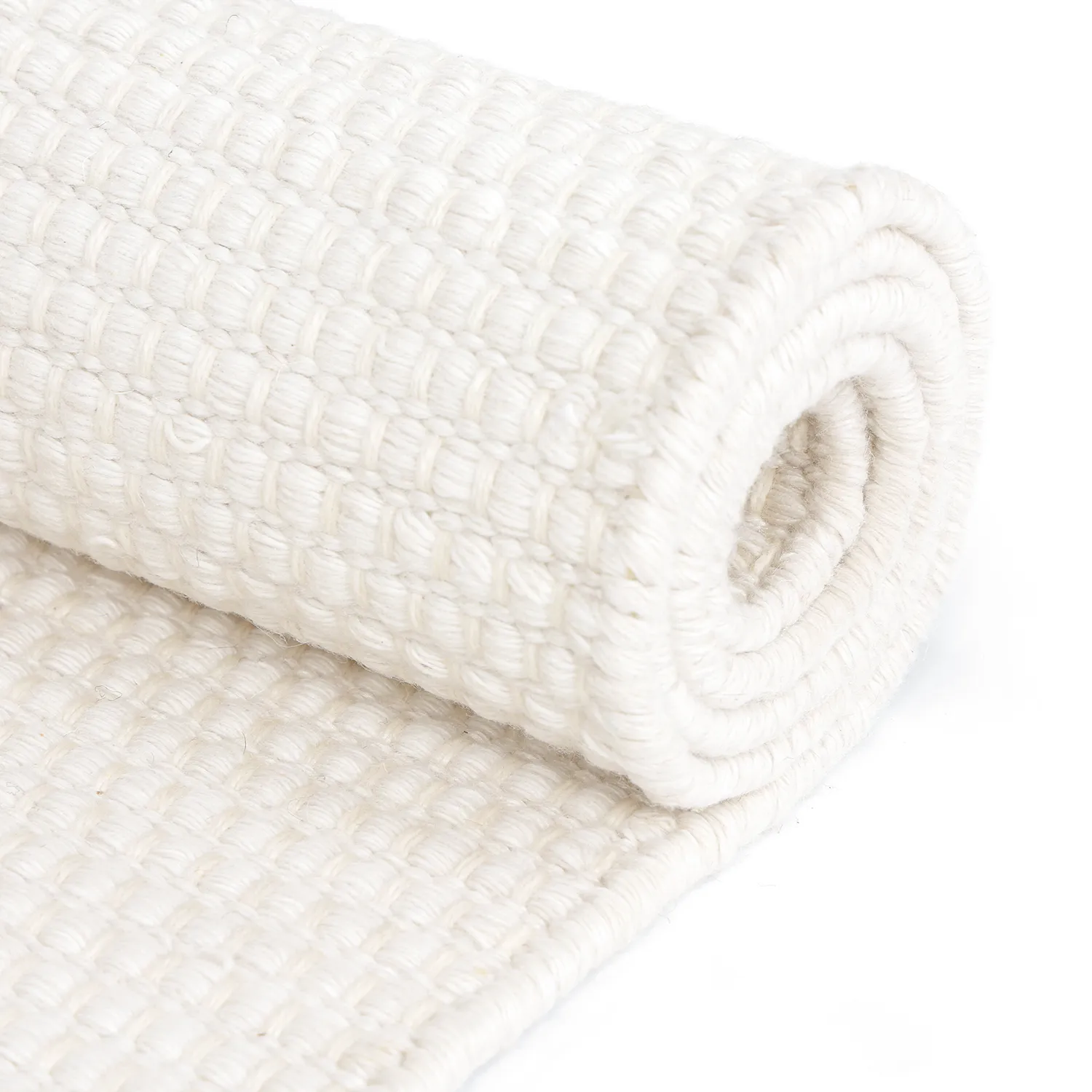 Inomhus/utomhusmatta - Coastal Wool Look (creme)