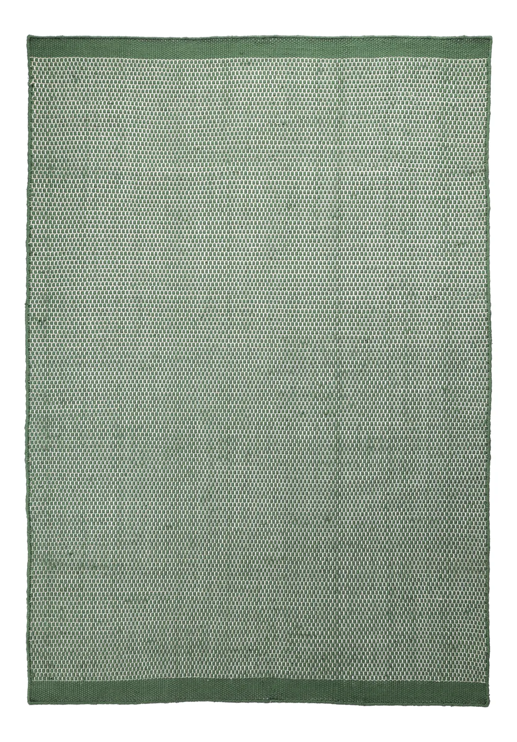 Inomhus/utomhusmatta - Coastal Wool Look (grön/vit)
