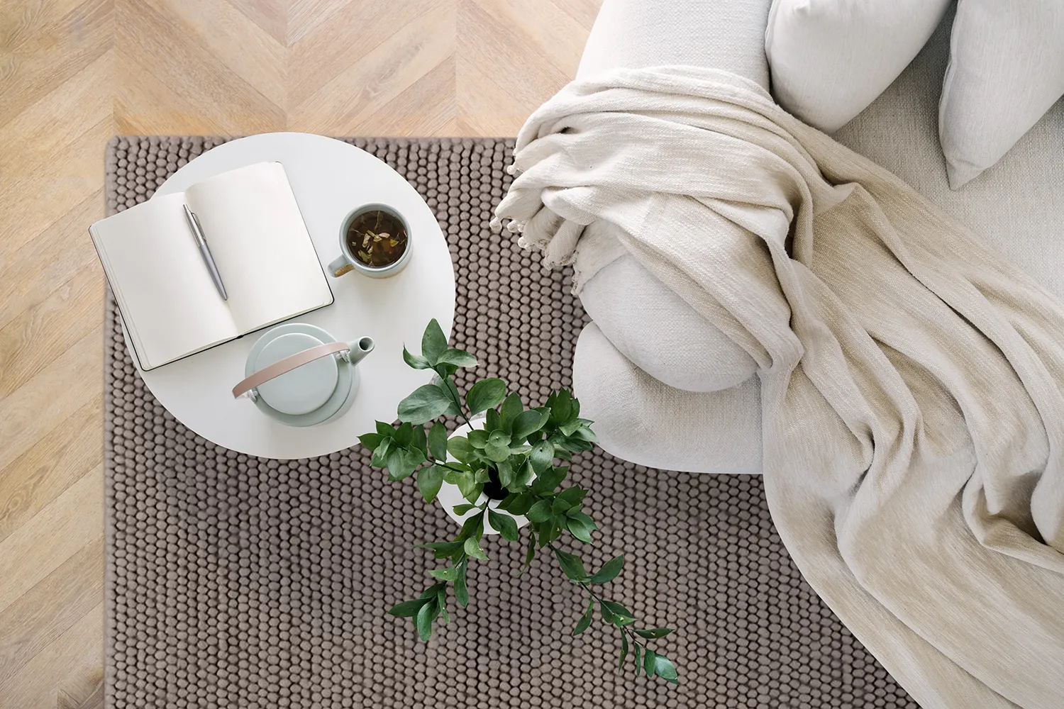 Ullmatta - Avafors Wool Bubble (brun)