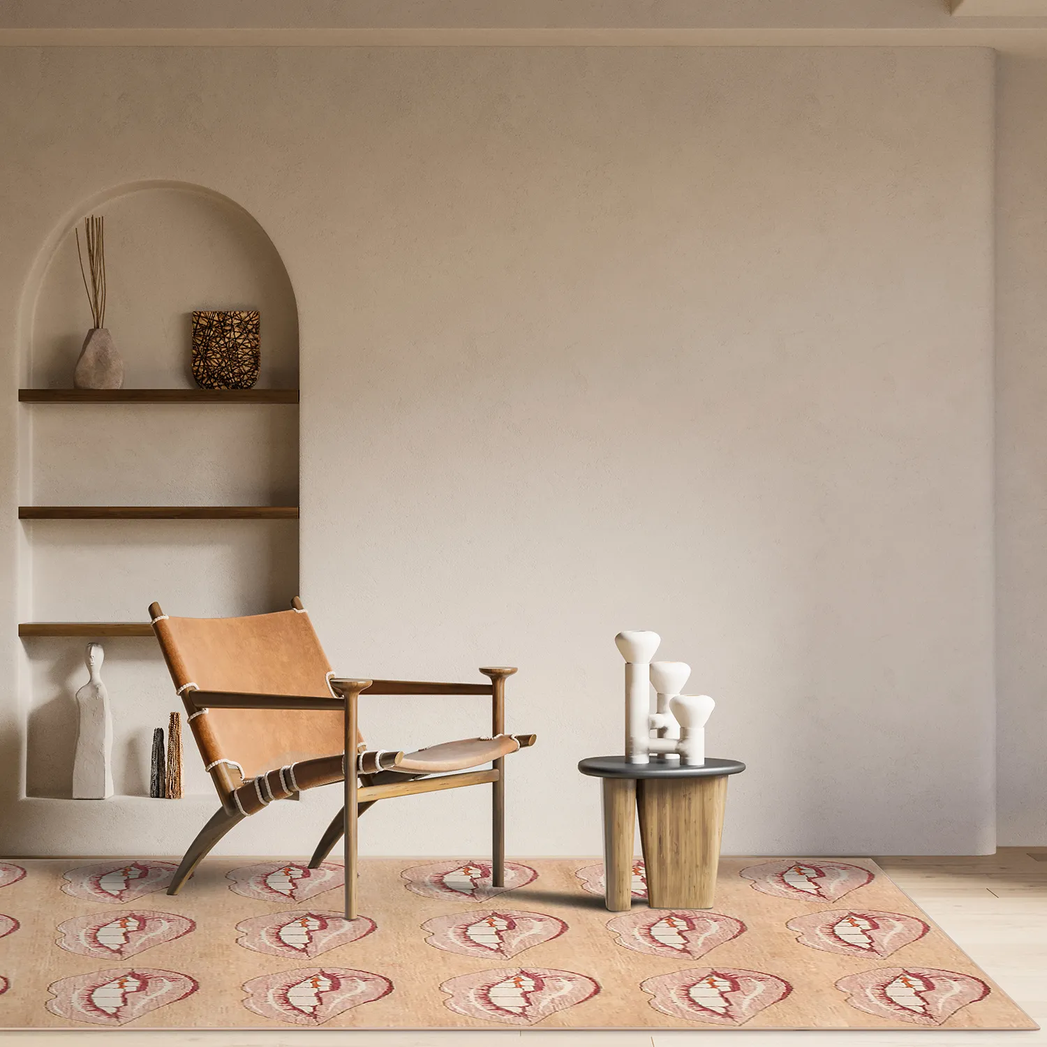 Wiltonmatta - Avery (beige/rosa)