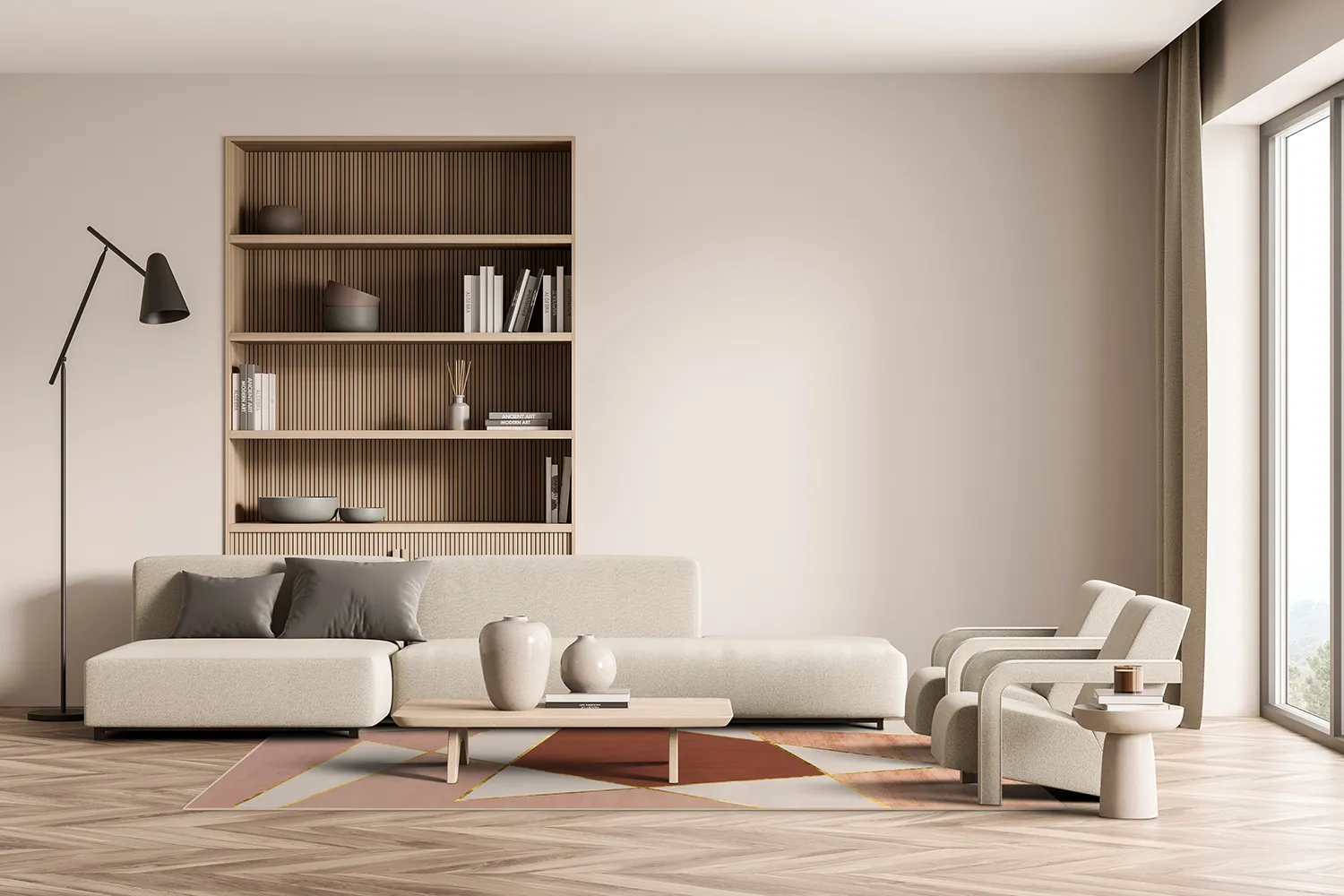 Wiltonmatta - Jade (beige/rosa)
