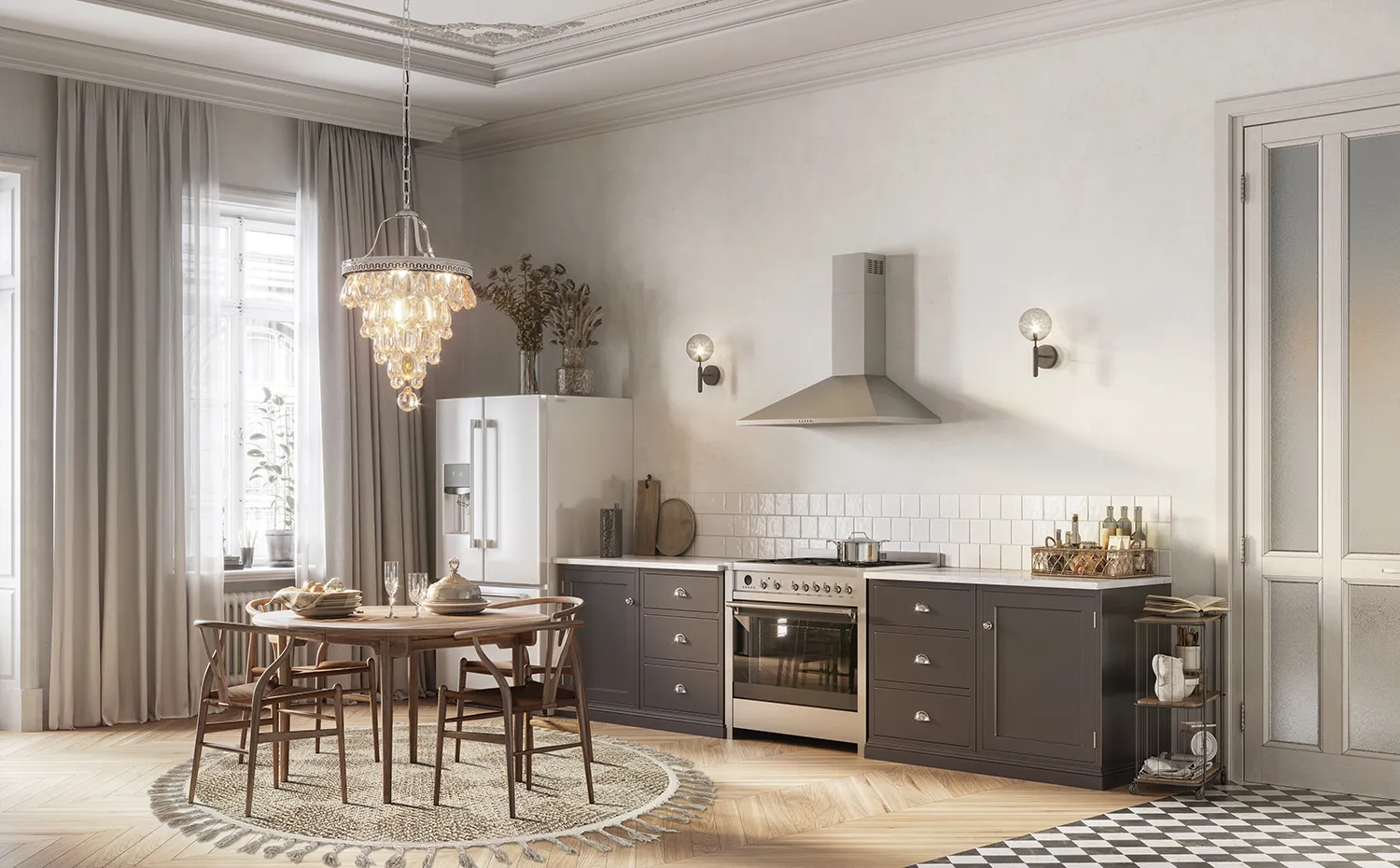 Rund matta - Indoor/Outdoor Dakota (beige)
