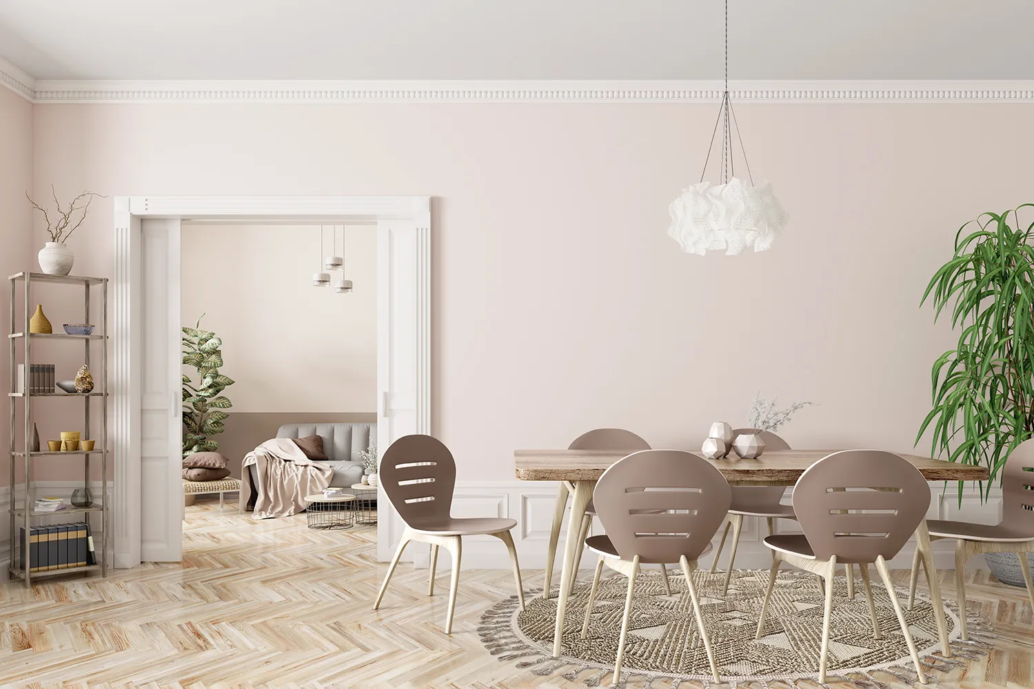 Rund matta - Indoor/Outdoor Lennon (beige)