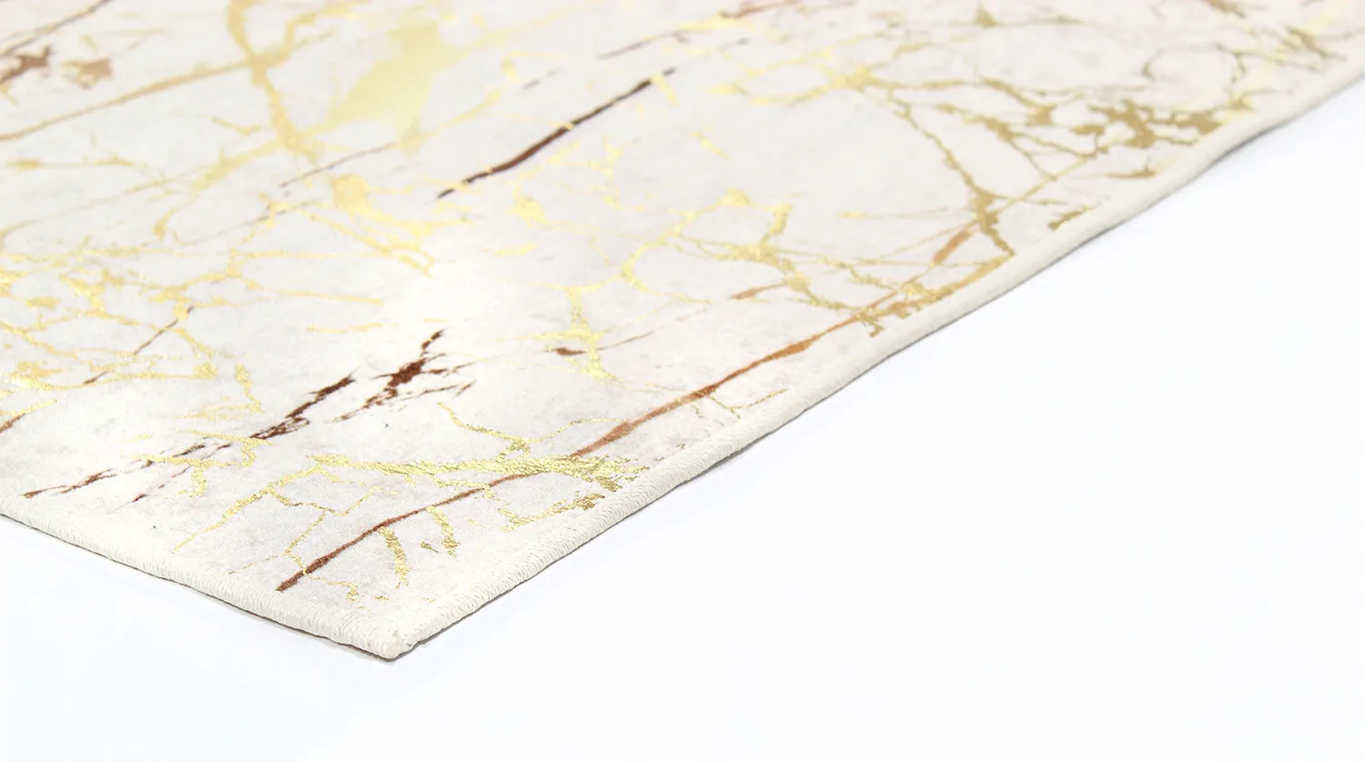 Wiltonmatta - Alden (offwhite/guld)