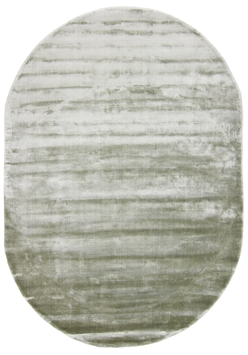 Oval viskosmatta - Jodhpur Special Luxury Edition (grön)