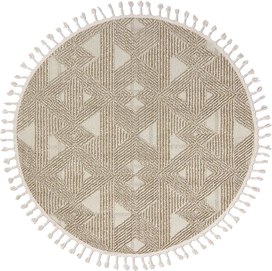 Rund matta - Indoor/Outdoor Lennon (beige)