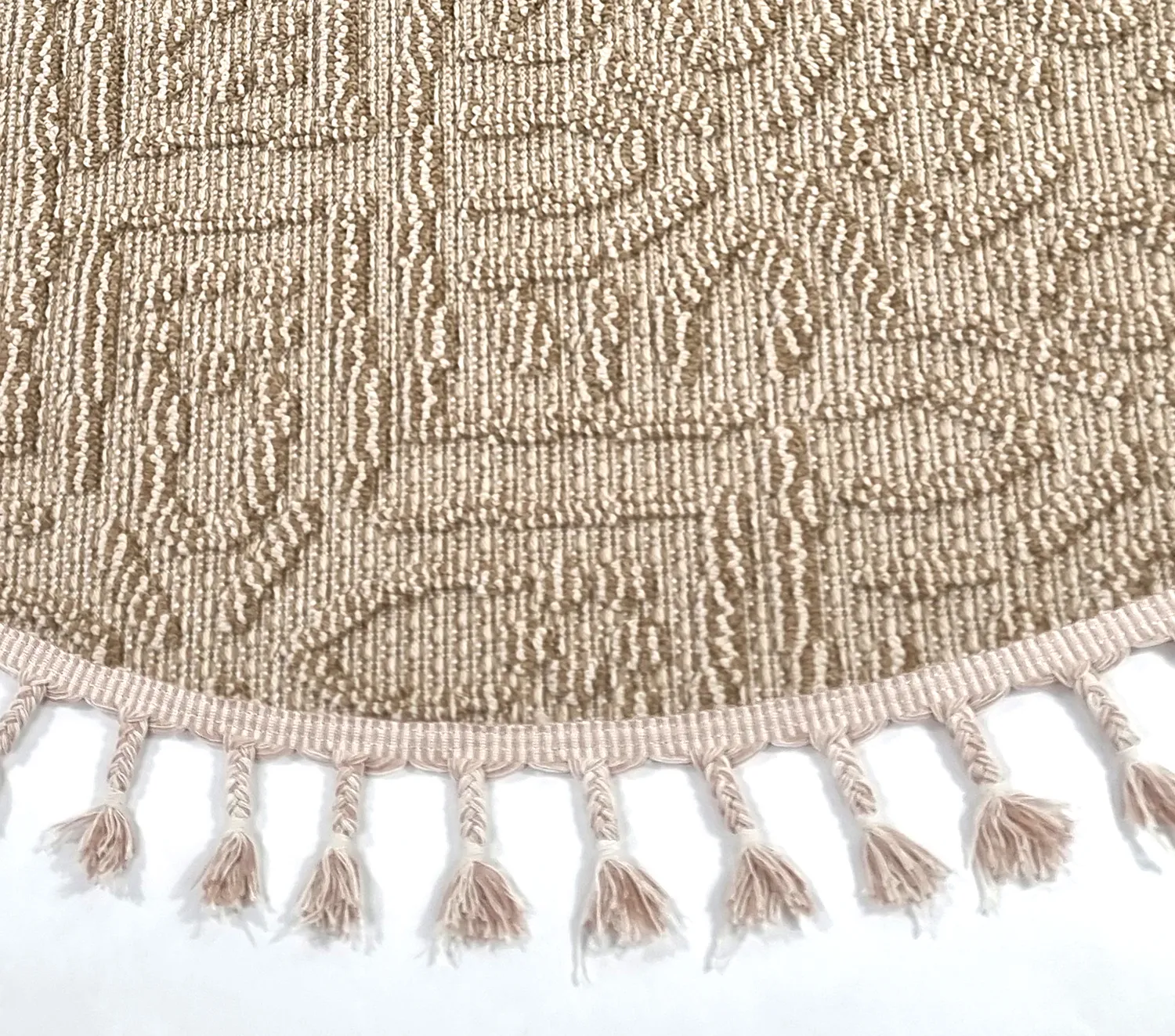 Rund matta - Indoor/Outdoor Dorotea (beige)