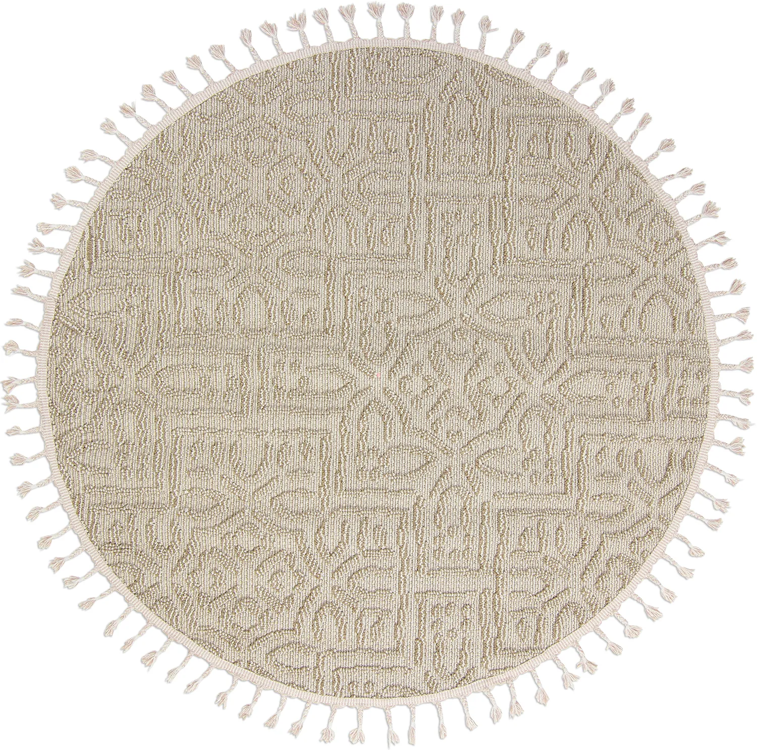 Rund matta - Indoor/Outdoor Dorotea (beige)