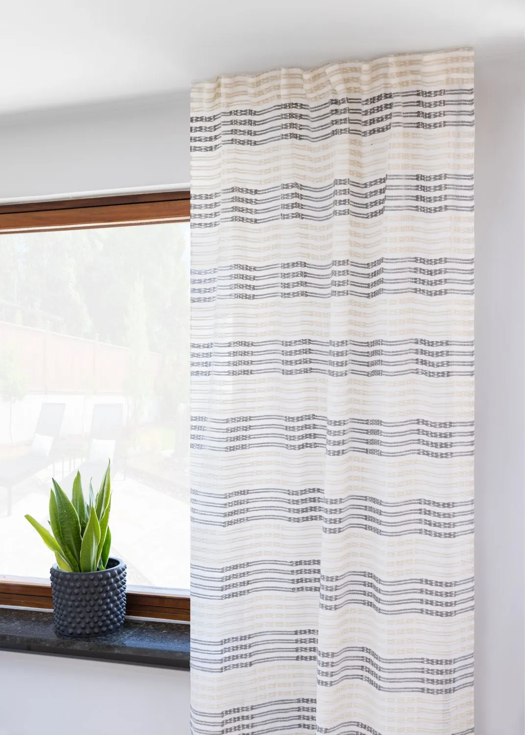 Gardiner - Linnegardin Julie (vit/beige)