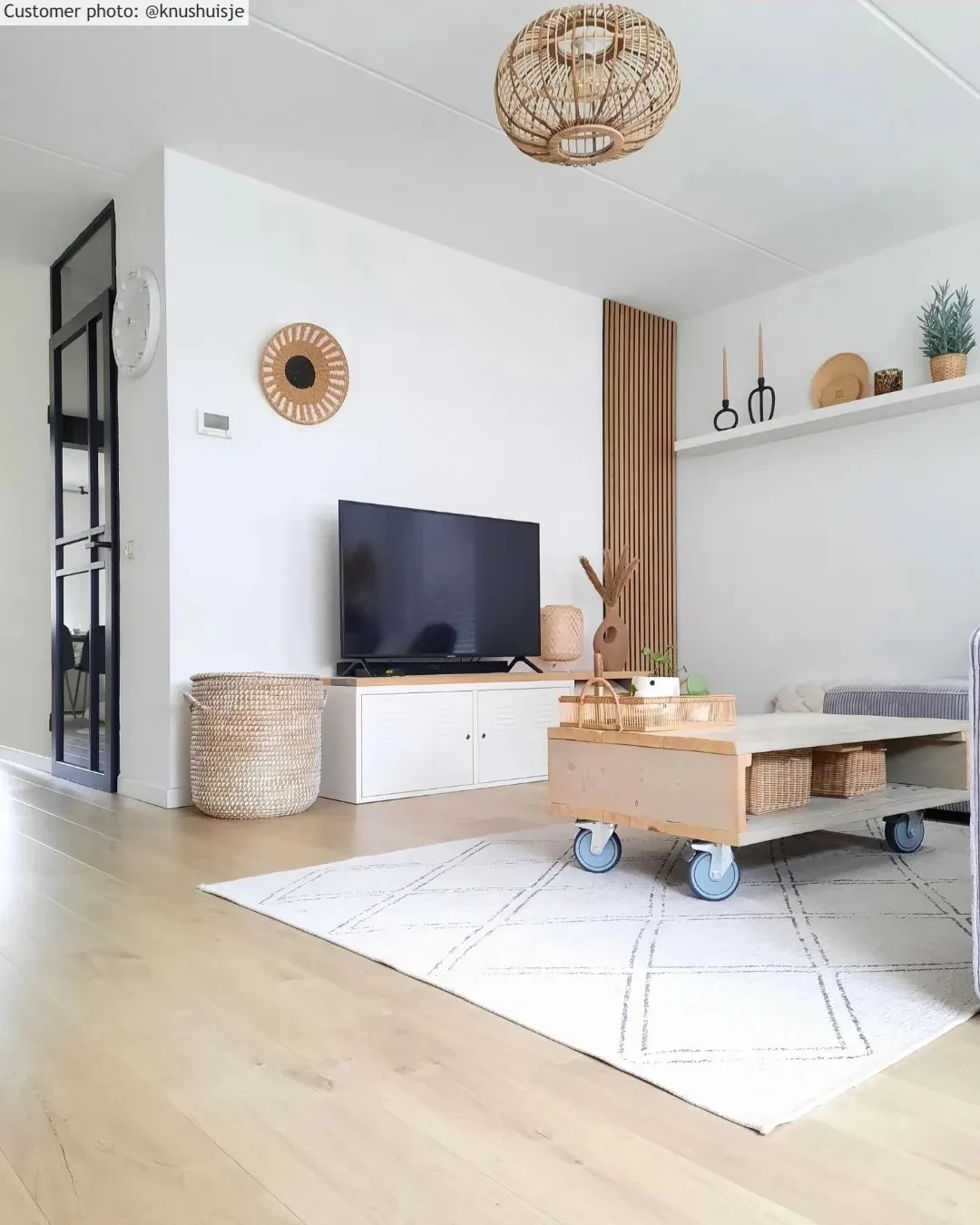 Inomhus- utomhusmatta - Brussels Diamond (vit)