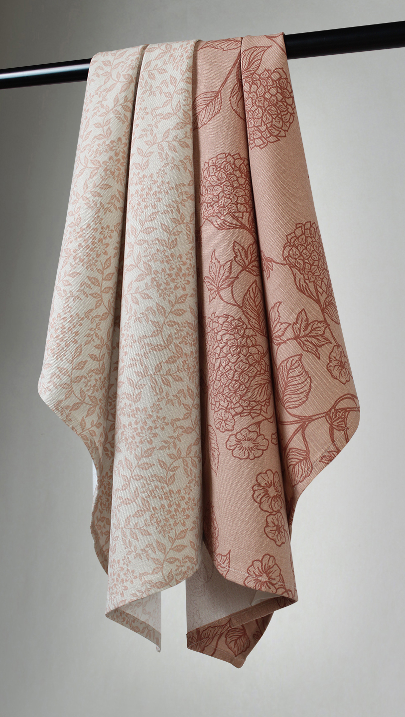 Kökshandduk 2-pack - Lilja (beige) (Storlek: 50 x 70)