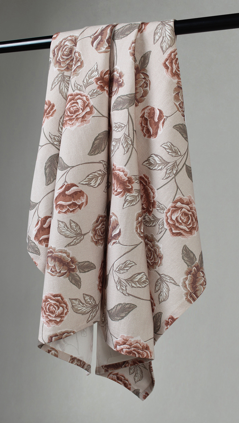 Kökshandduk 2-pack - Wreath (rosa) (Storlek: 50 x 70 cm)