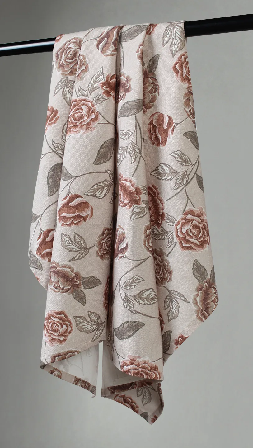 Kökshandduk 2-pack - Wreath (rosa)