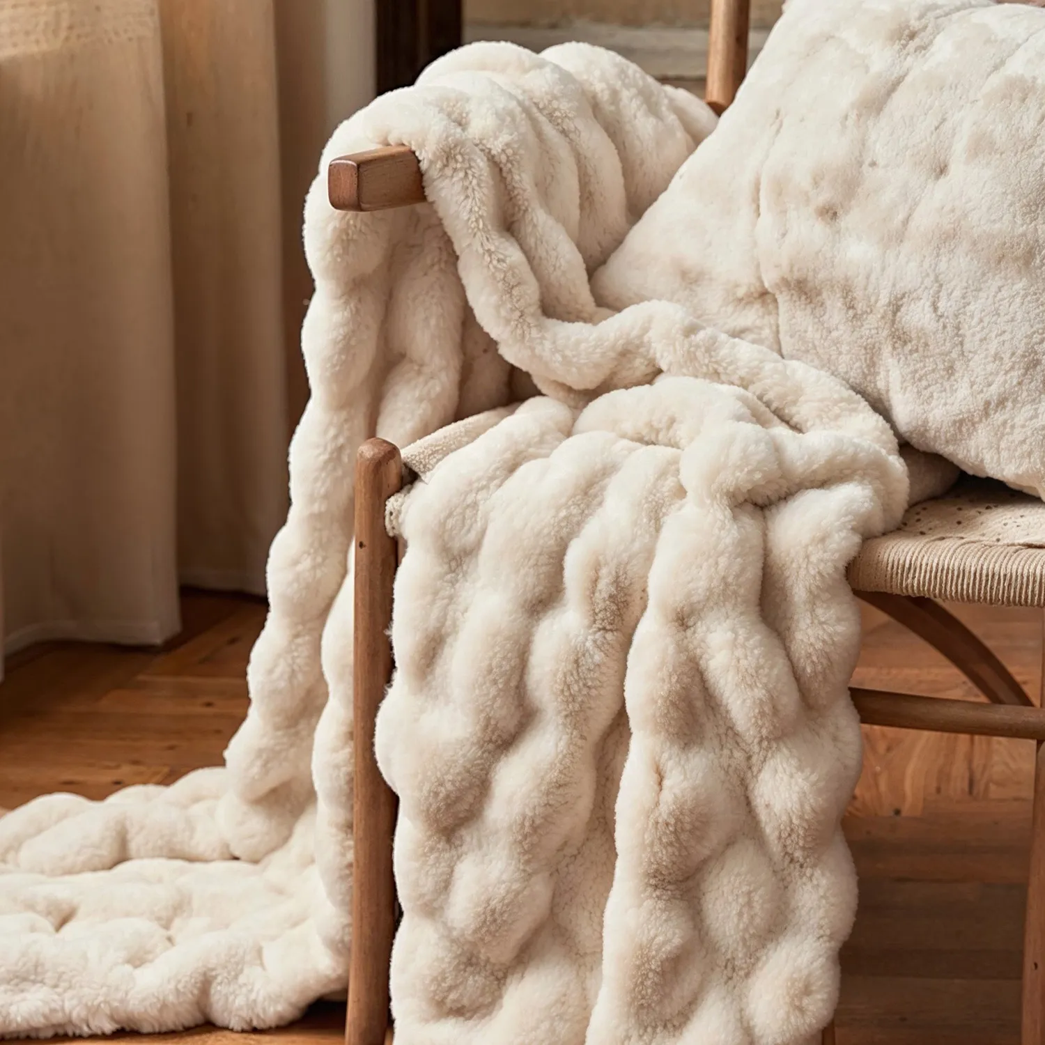 Kuddfodral - Aranga Bubble (beige)