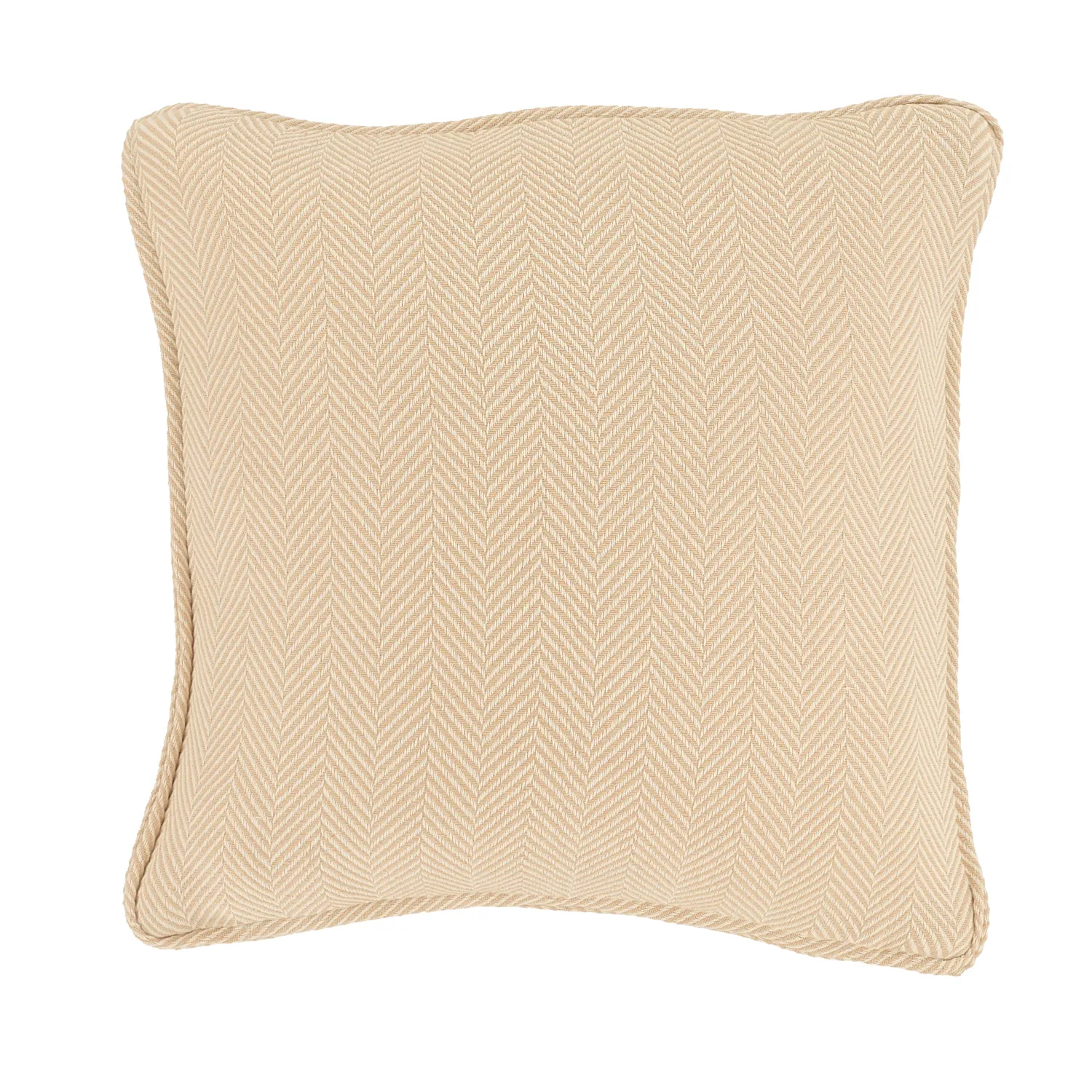 Kuddfodral - Denisa Fishbone (beige/vit)