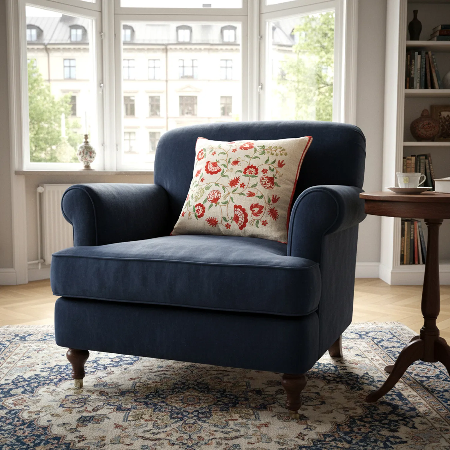 Kuddfodral - Kalmar Embroidered Cushion Cover (multi)