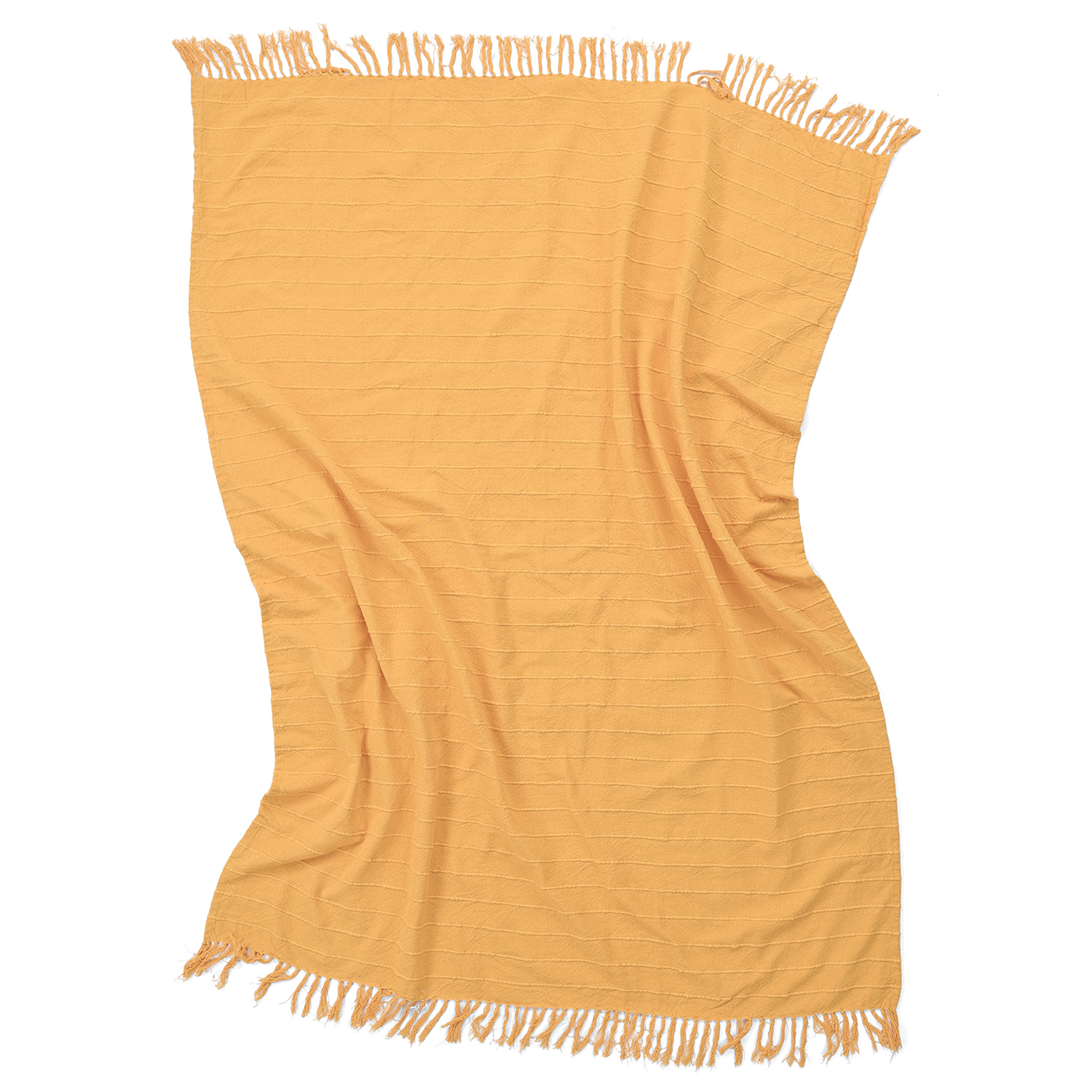 Filtar - Nalani cotton throw (orange) (Storlek: 130 x 170 cm)