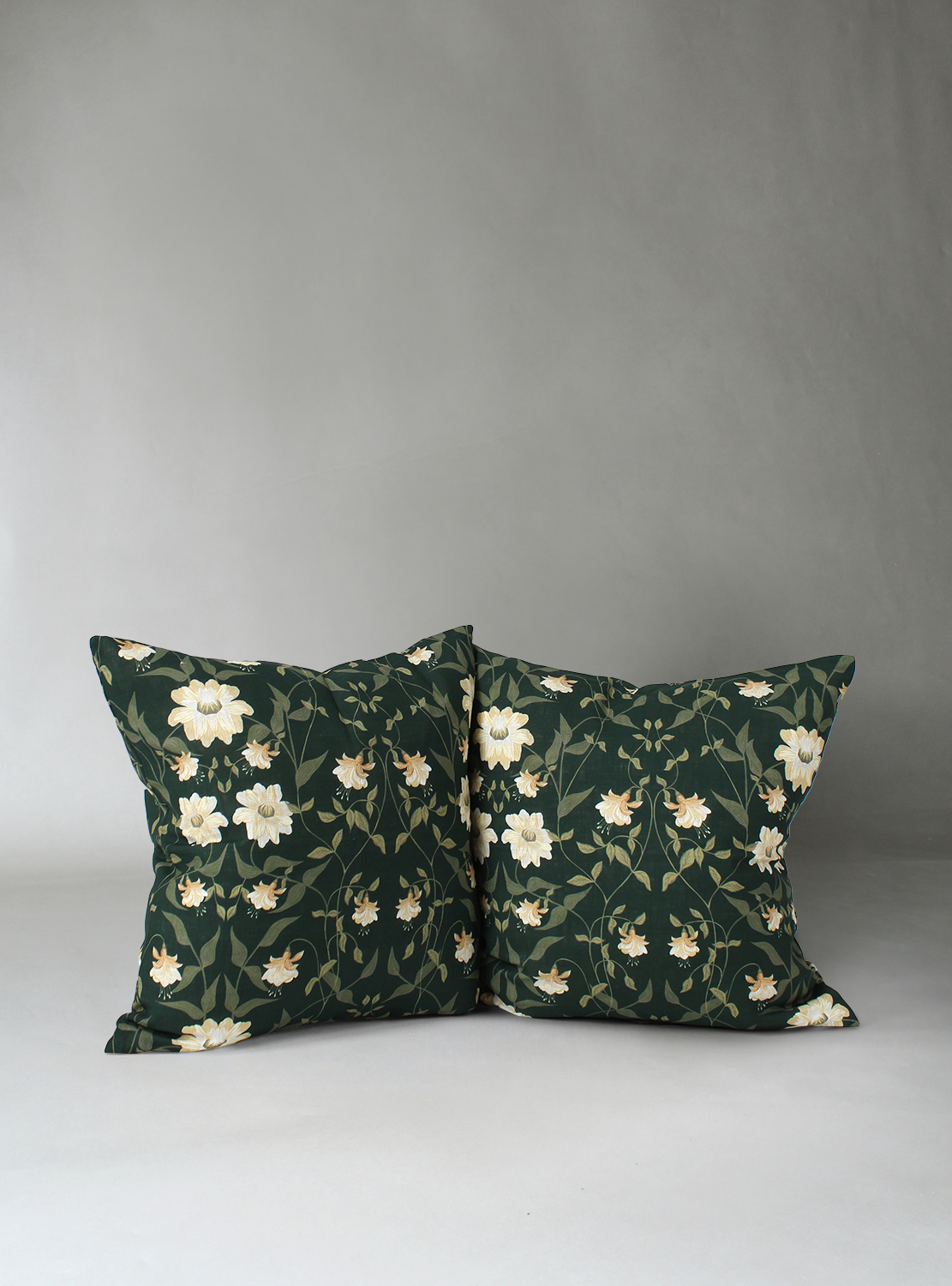 Kuddfodral 2-pack - Bodil (grön) (Storlek: 45 x 45 cm)
