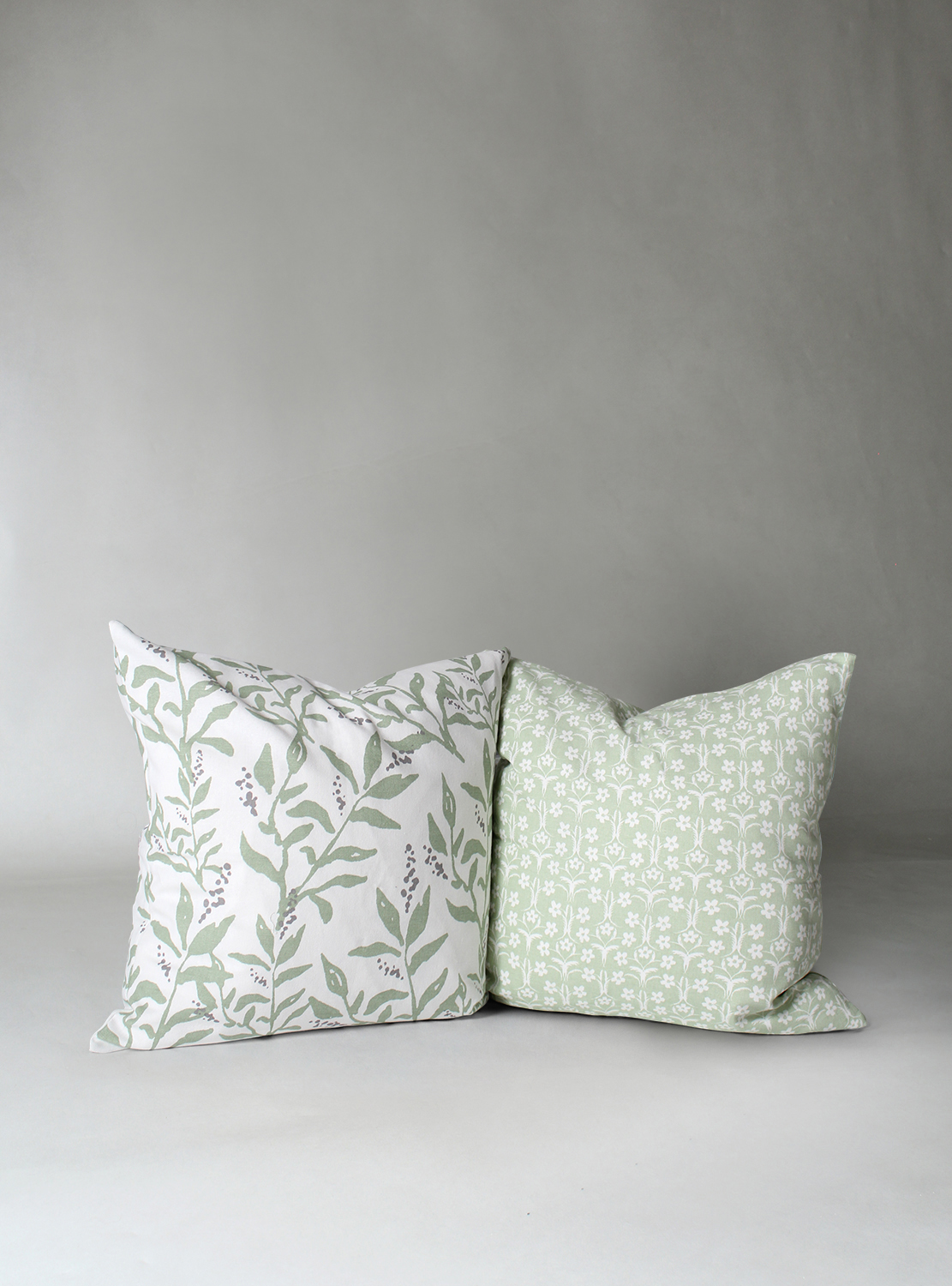 Kuddfodral 2-pack - Ella (grön) (Storlek: 45 x 45)