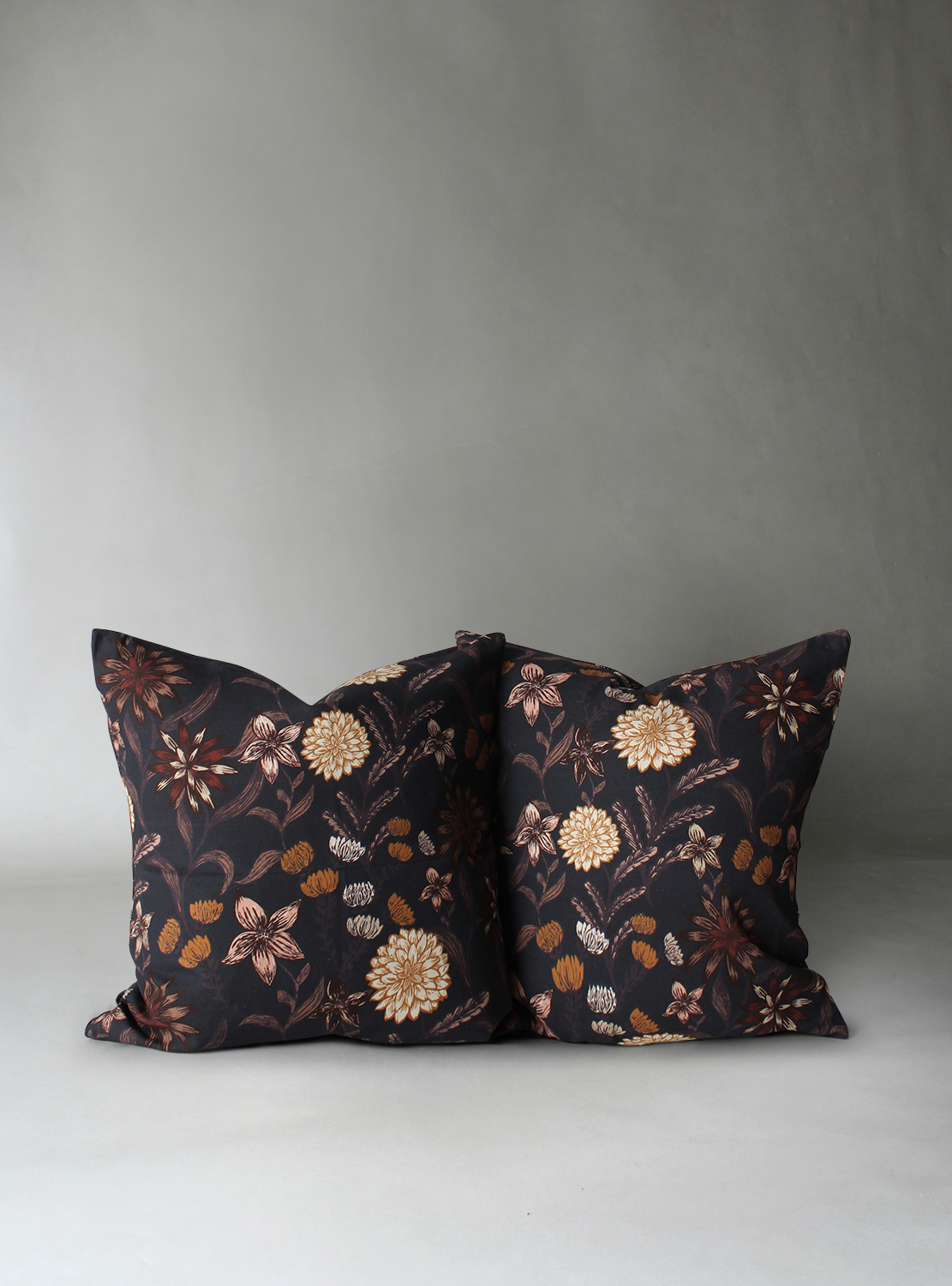 Kuddfodral 2-pack Lotten (mörkgrå) (Storlek: 45 x 45 cm)
