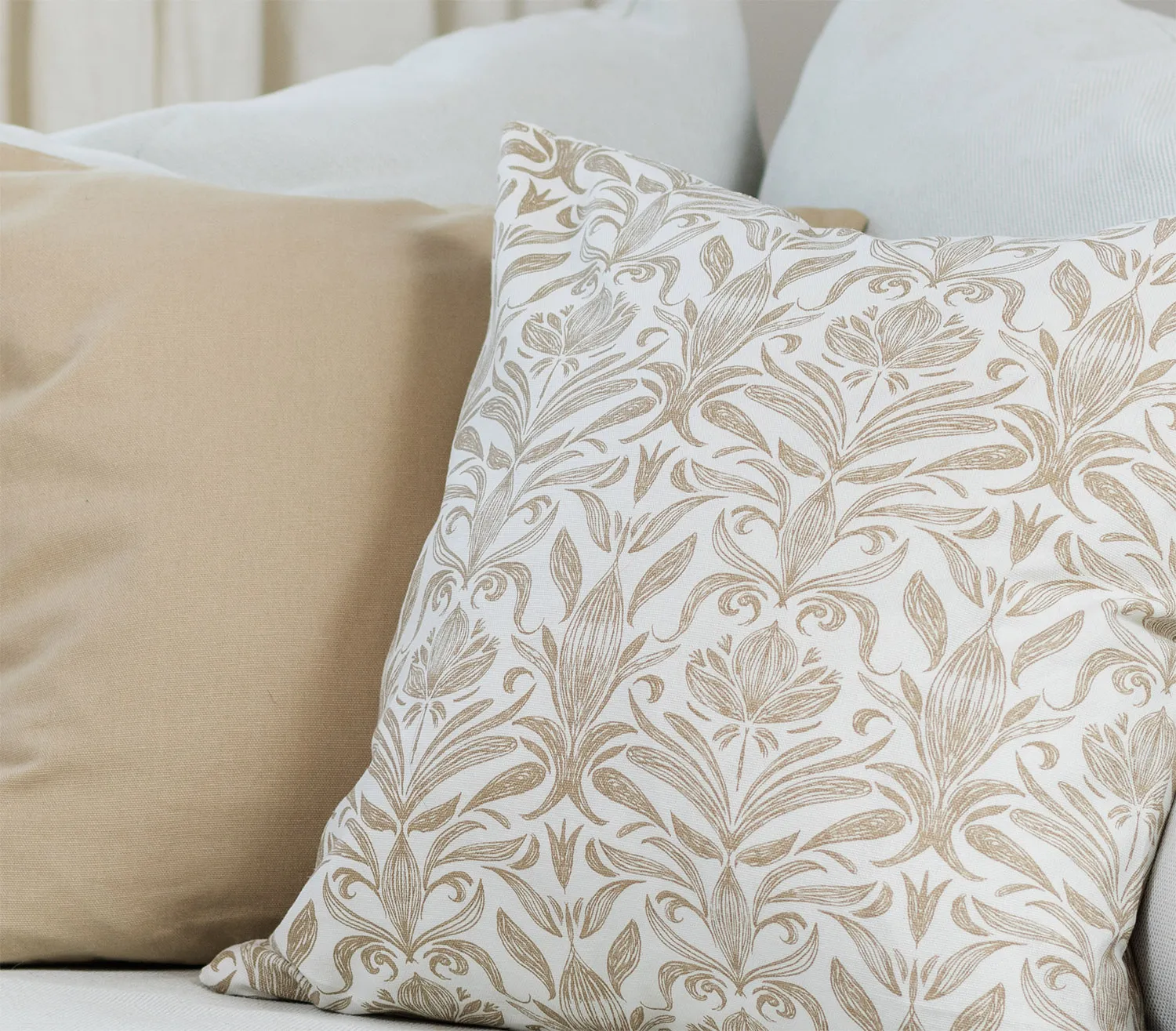 Kuddfodral 2-pack - Viola (beige)