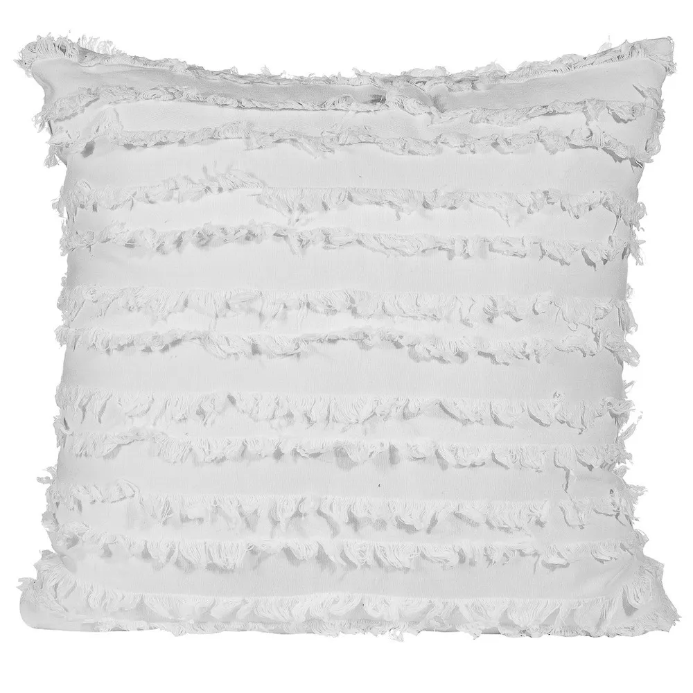 Kuddfodral - Boho Linen 45 x 45 cm (vit)