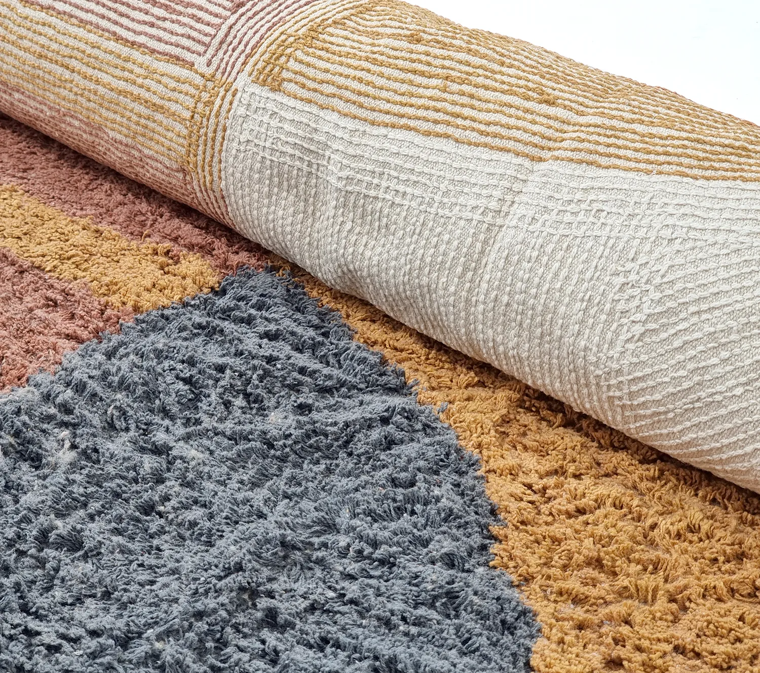 Ryamattor - Alpe Natural Cotton Shaggy (multi)