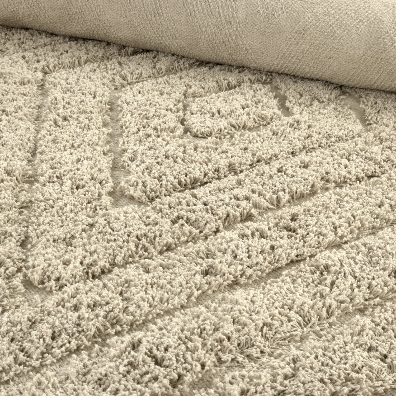 Ryamattor - Amberley Natural Cotton Shaggy (beige)