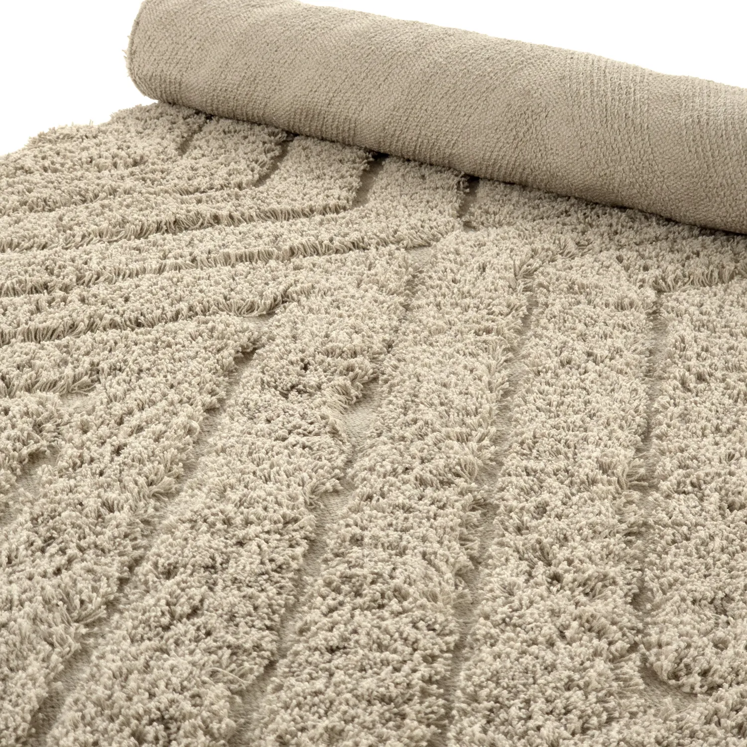 Ryamattor - Amberley Natural Cotton Shaggy (beige)
