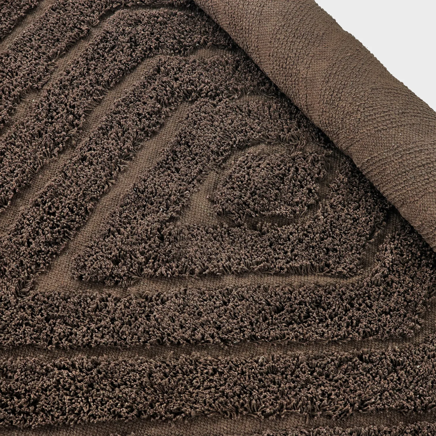 Ryamattor - Amberley Natural Cotton Shaggy (brun)
