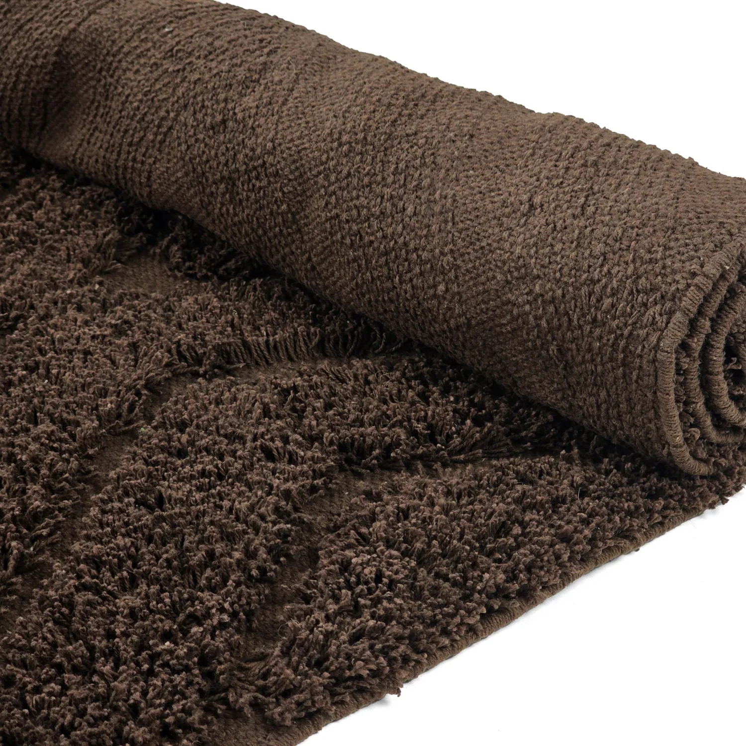 Ryamattor - Amberley Natural Cotton Shaggy (brun)