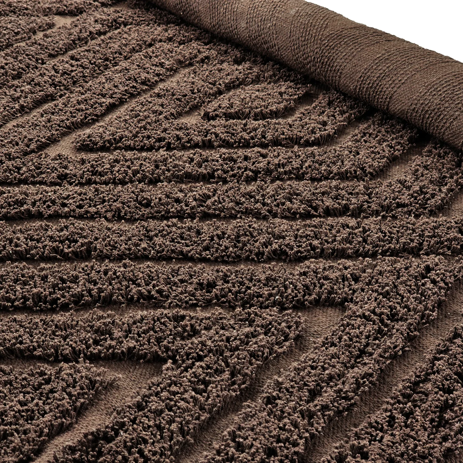 Rund matta - Amberley Natural Cotton Shaggy (brun)